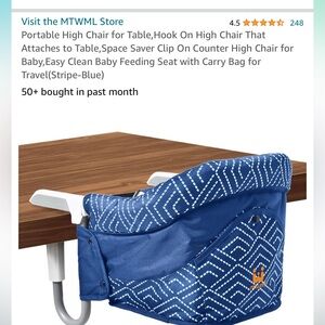 MTWML Portable High Chair for Table